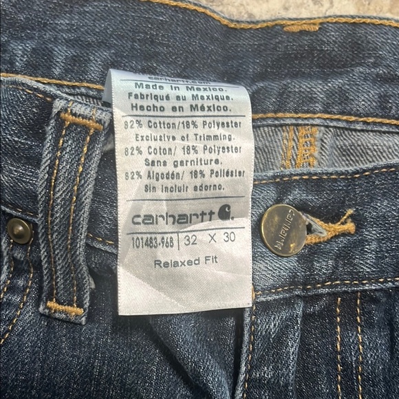 Carhartt Blue Relaxed Denim Jeans - Picture 2 of 4